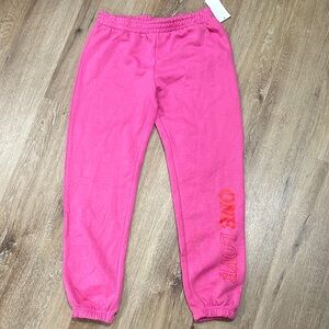 Kids Pink Sweatpants - strawberry style